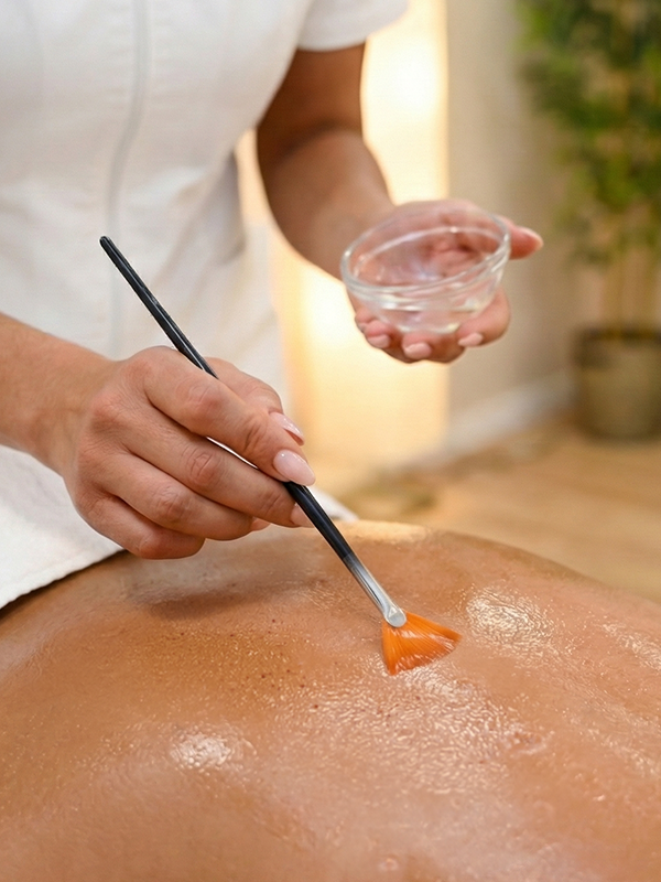 Chemical body peel skin procedure