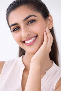 Reduced under-eye darkness after treatment